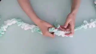 Плед из пряжи Alize puffy. Узор зефир. Мастер класс