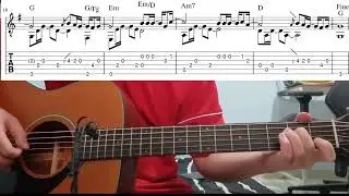 You Are Not Alone (Michael Jackson) - Easy Fingerstyle Guitar Tutorial Lesson With Tabs