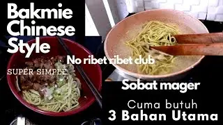 Bakmie ayam daging simpel chinese style