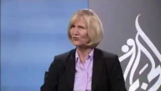 Alison Weir on Al Jazeera discussing AIPAC during their annual policy conference