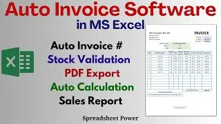 How to Make Automatic Invoice in Excel | Billing System in Excel
