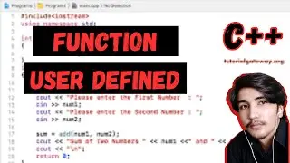 What Is Meant By User Defined Function In C++ || How We Can Make ?