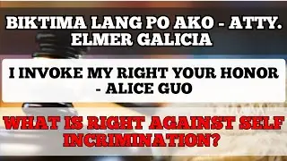 IS THE RIGHT AGAINST SELF INCRIMINATION A DEFENSE IN SENATE INVESTIGATIONS?