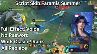 Script Skin Faramis Summer No Password - Full Effect Voice - Patch terbaru