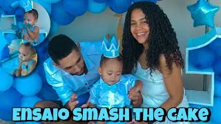 ENSAIO DE SMASH THE CAKE DE UM ANO DO NOSSO PRÍNCIPE…❤️