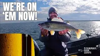 Jigging Late Fall Walleyes on Mille Lacs