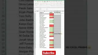PASS / FAILED / HELD | DATA VALUDATION FORMAL IN EXCEL