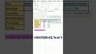 Excel tips - Stop working out total hours worked manually in Excel! 