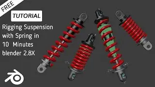 Rigging Suspension with Spring in 10 Minutes  | blender 2.8