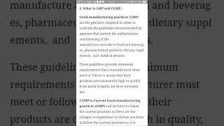 What is difference between GMP & CGMP :MotherWorld