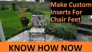 Wrought Iron Chair Glide Feet Replacement DIY