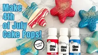 How To Make 4th of July Cake Pops!