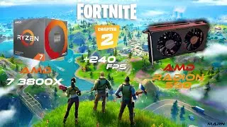 Ryzen 7 3800x + Amd Radeon RX 590 FPS Benchmark Test in Fortnite Chapter 2 Season 2 |1080p (+240fps)