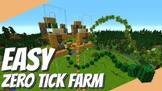 How to Make a Zero Tick Farm in Minecraft 1.14+: Zero Tick Bamboo Farm and Cactus Farm Avomance 2019