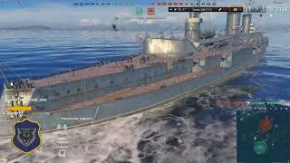 Игра World of Warships.  Корабли союзников горят