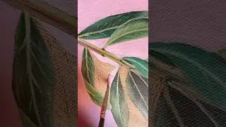 Floral botanical acrylic painting #art #winsorandnewton #acrylic #floral