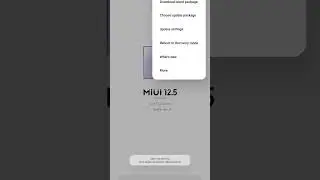 Choose update package | Update Custom Roms Settings? | Redmi | Mi | Xiaomi