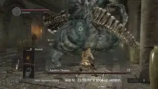 Dark Souls killing the Asylum Demon with my fist