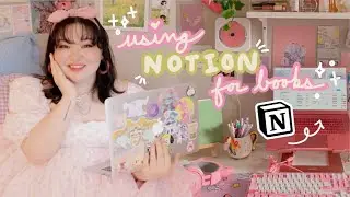 how i organize my home library & read more with notion 📚 (+ free template)