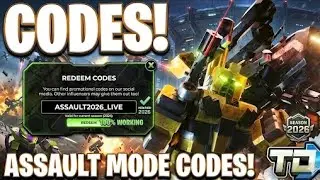 TDX Assault Mode Codes 2026 ✅ NEW & VERIFIED! Roblox Tower Defense X Codes (FEB) 🎁