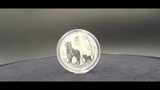2022 Australia Lunar Year of the Tiger 1/2 oz Silver Coin