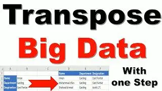 Unleash the Power of Excel: The Mysterious Art of Transposing Big Data | Excel Secrets