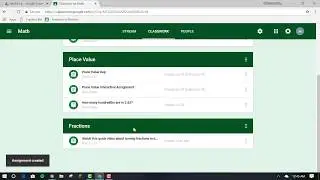 Google Classroom Creating Assignments Fall 2018