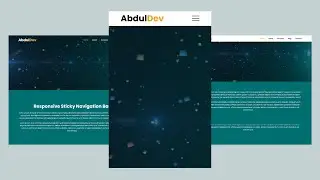 Create a Responsive Sticky Navigation Bar Using HTML, CSS and JavaScript | Free Source Code