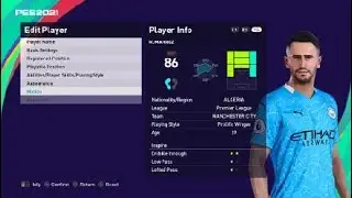 Riyad mahrez face e football pes 2021 Manchester city