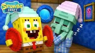 JUST SLEEPING - SpongeBob SquarePants Minecraft Animation Parody