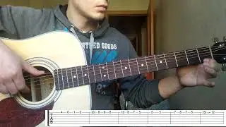 Жуки - батарейка (простая мелодия на гитаре на одной струне для новичков)