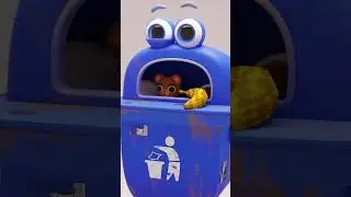 3D Trash Box | 3D character in Blender #shorts   #blender3d   #tutorial   #3d   #blender
