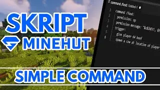 Minecraft Skript Tutorial: Simple Command