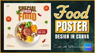 Professional Instagram Food Poster Design (Canva Tutorial)