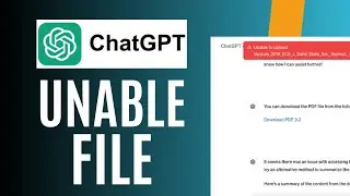 CHATGPT Unable to Upload File