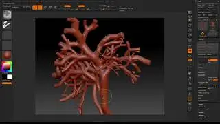 Paint Effects Plants 02 Converting Tree in zBrush
