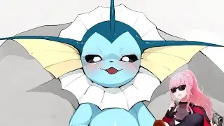 Mori Calliope Please Stop But its Vaporeon