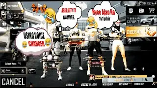 TROLLING RANDOMS USING VOICE CHANGER iN PUBG MOBILE🤣🤣😂