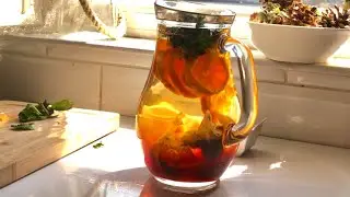 Cold Brew Orange Mint Tea | Refreshing Ice Tea recipe
