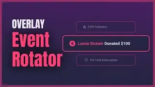 Mastering Minimalism: Event Rotator for a Sleek Stream Setup!