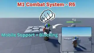 M1 Combat System For R6 (📱PC + MOBILE SUPPORTED) 📦 | Roblox Studio Easy To Set Up Tutorial | 