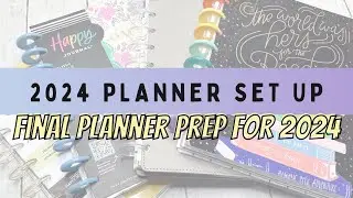 Final 2024 planner line up prep || reading journal, pre-planner, and guided journals