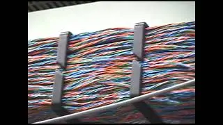 Wire sandwich from a 2004 documentary shoot at Bell Aliant's (MTT) Halifax, Nova Scotia Data centre.
