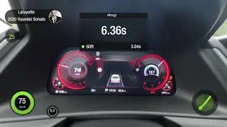 2020 Sonata Hyundai 2.5 0-180 acceleration