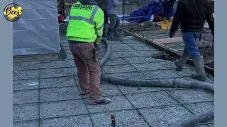 Can you pour big slabs below freezing?