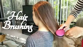 ASMR Brushing My Niece's Hair - No Talking (Autumn)