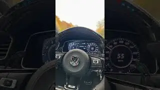Golf R - Loud downshift in tunnel & pops (AKRAPOVIC)