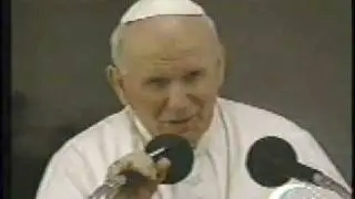 World Youth Day 1995 Part of Pope speech before departure