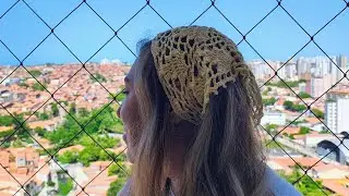 Bandana de crochê 