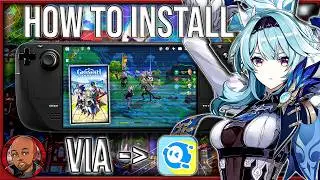 HOW TO INSTALL GENSHIN IMPACT ON STEAM DECK!